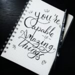 pen on you're capable of amazing things spiral notebook