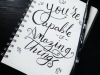 pen on you're capable of amazing things spiral notebook