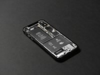 black smartphone